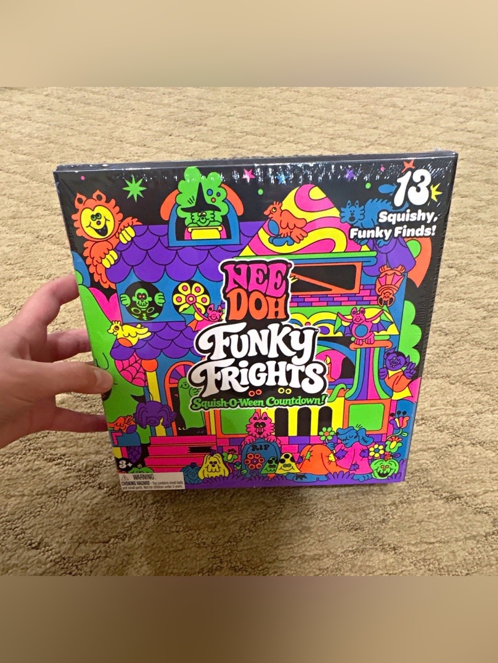 Schylling NeeDoh Funky Frights Squish-O-Ween Advent Calendar New - Sealed - Auth
